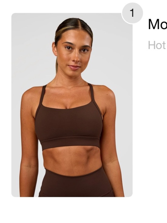 Lskd Other - NWT LSKD Momentum Bra - Small (Hot Chocolate - brown)